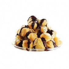 Chocolate Almond Profiteroles by bizu